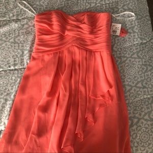 David’s Bridal Coral Reef Bridesmaid Dress NWT